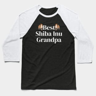 Shiba Inu Grandpa Baseball T-Shirt